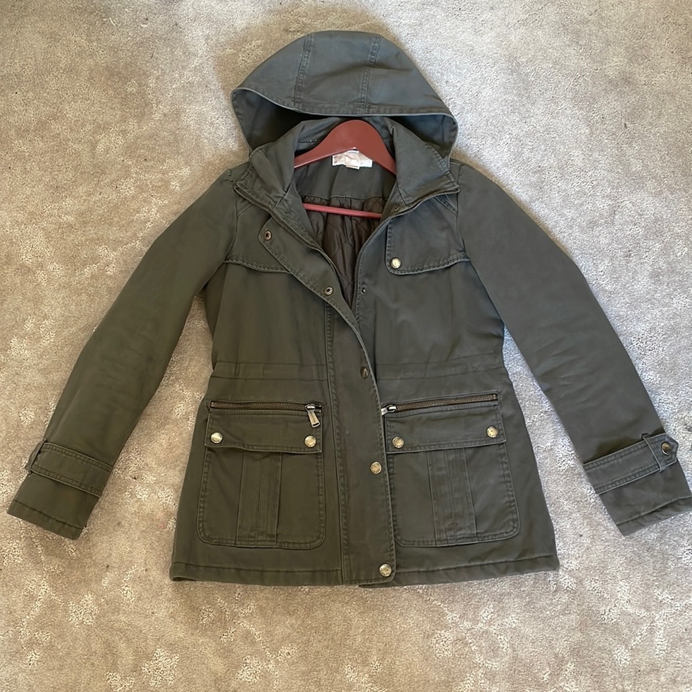 Michael Kors women XS olive military style jacket